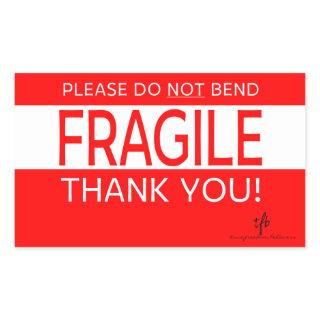 Please Do NOT Bend and Thank You 1 Rectangular Sticker
