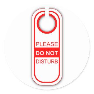 Please do not disturb classic round sticker