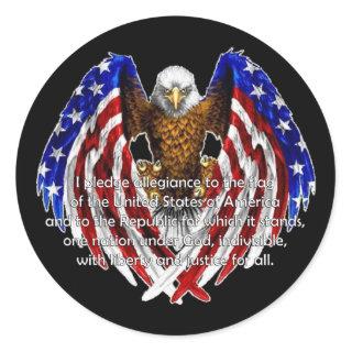 Pledge Of Allegiance Veterans Day Stickers