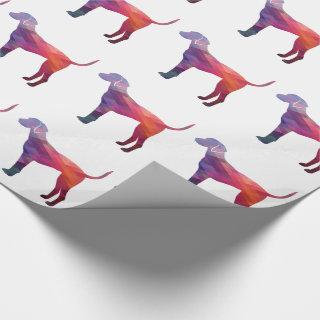Plott Hound Geometric Pattern Silhouette Purple
