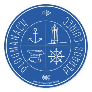 Ploumanach Perros-Guirec Classic Round Sticker
