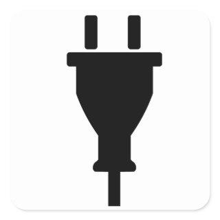 Plug Square Sticker