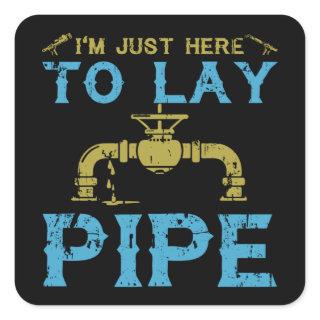 Plumber T-shirt Square Sticker