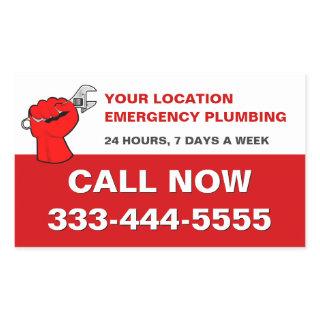 PLUMBING SERVICES & LOCAL EMERGENCY PLUMBERS RECTANGULAR STICKER