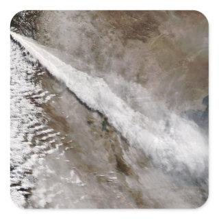 Plume from eruption of Chaiten volcano, Chile Square Sticker