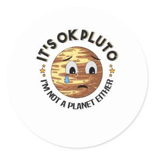 Pluto Planet Pluto Day Classic Round Sticker