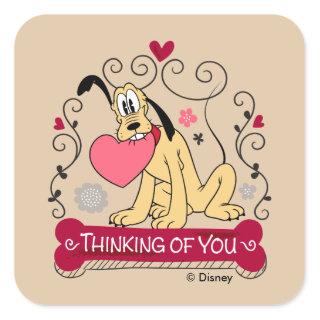 Pluto - Thinking of You Square Sticker