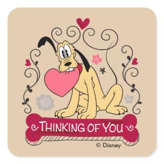 Pluto - Thinking of You Square Sticker