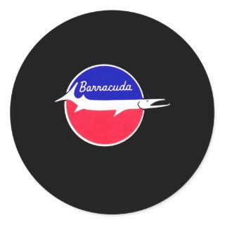 Plymouth Barracuda Classic Round Sticker
