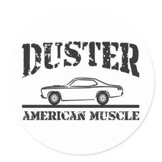 Plymouth Duster American Muscle Car Classic Round Sticker