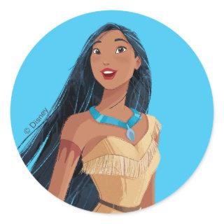 Pocahontas Spirit of the Wind Classic Round Sticker