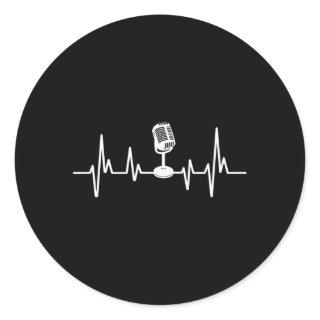 Podcaster Hebeat Podcast Classic Round Sticker
