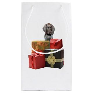 Pointer Puppy Christmas Gifts Small Gift Bag