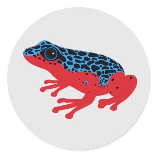 Poison Dart Frog Classic Round Sticker