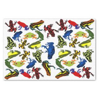 Poison Dart Frogs, kids Amphibian Tree Bullfrog Tissue Paper