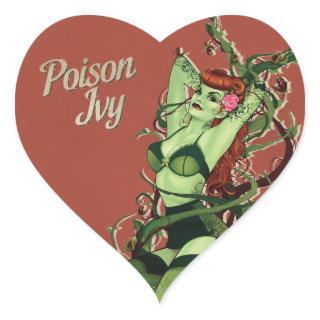 Poison Ivy Bombshell Heart Sticker