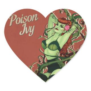 Poison Ivy Bombshell Heart Sticker