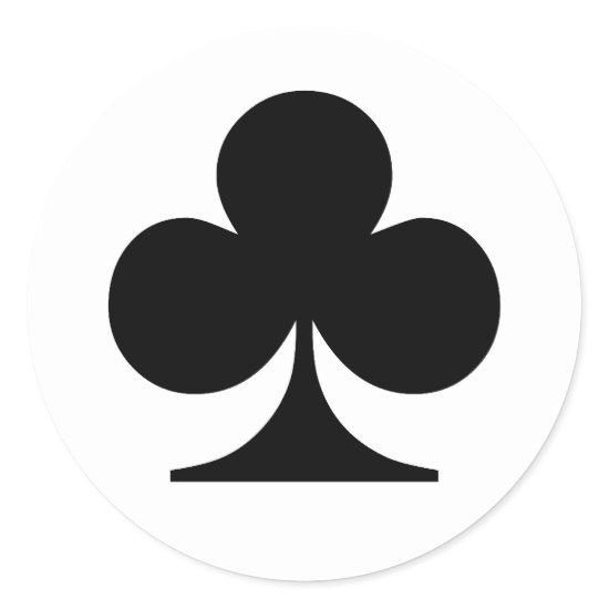 Poker Addict Classic Round Sticker