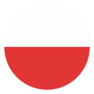 Poland Fisheye Flag Sticker