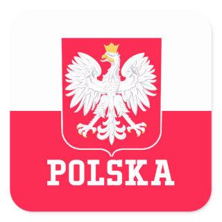 Poland Square Sticker