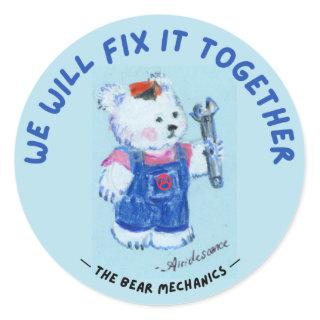 Polar Bear Anarcho-Mechanic Sticker