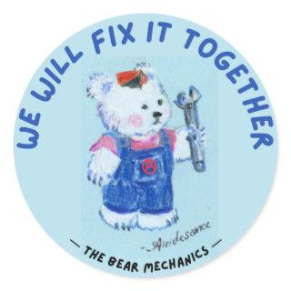 Polar Bear Anarcho-Mechanic Sticker