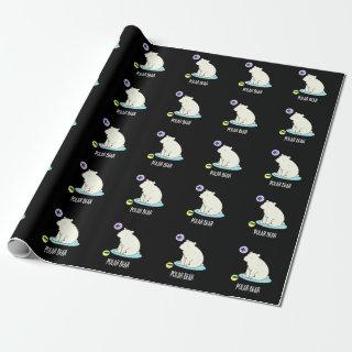 Polar Bear Funny Science Pun Dark BG
