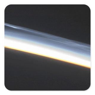 Polar mesospheric clouds square sticker