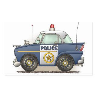 Police Car Police Crusier Cop Car Rectangular Sticker