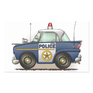 Police Car Police Crusier Cop Car Rectangular Sticker