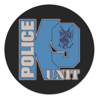 Police K9 Unit Dog Classic Round Sticker