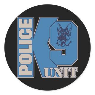 Police K9 Unit Dog Classic Round Sticker