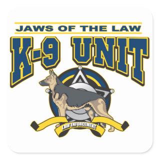 Police K-9 Unit Square Sticker