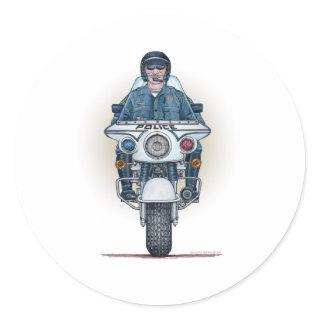 Police Motorcycle Sticker