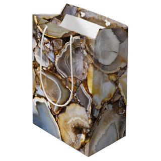 Polished Geode Stones  Medium Gift Bag