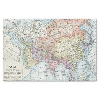 Political Map of Asia (1916) Tissue Paper