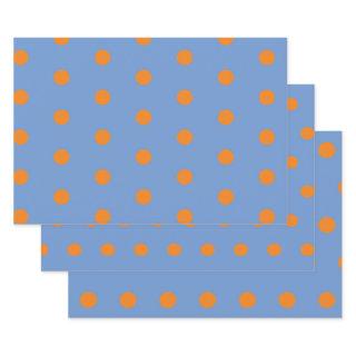 Polka Dot  (Denim Blue & Orange)