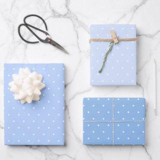 Polka Dots Three Blues  Sheets