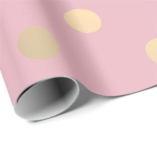 Polka Small Dots Powder Pink Pastel Foxier Gold