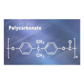 Polycarbonate PC Lexan Rectangular Sticker
