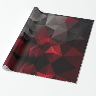 Polygonal , black and red