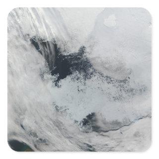 Polynya (open water) in the Beaufort Sea Square Sticker