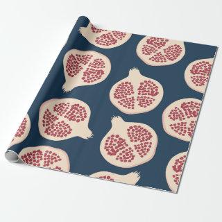 Pomegranate seamless pattern,background with pomeg