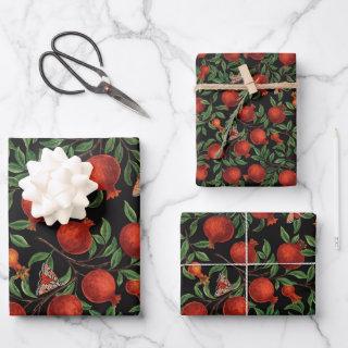 Pomegranates and Bella Moths   Sheets
