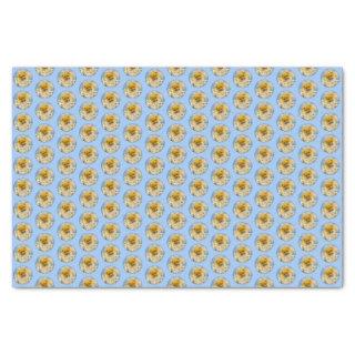 Pomeranian in Daisies Painting - Original Dog Art Tissue Paper