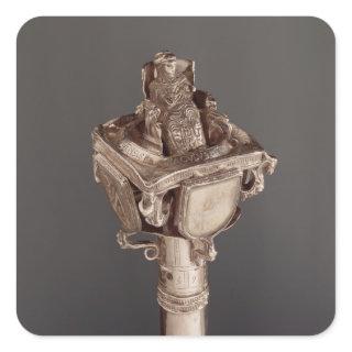 Pommel of the consistorial baton depicting square sticker