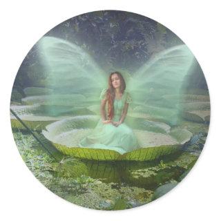 Pond Fairy Classic Round Sticker