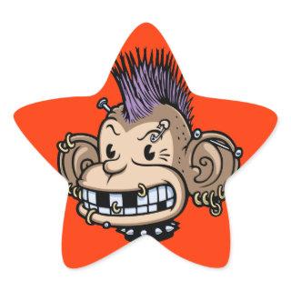 Ponkey Star Sticker