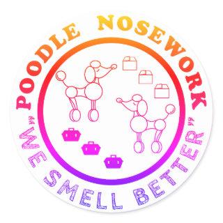 Poodle Nosework - We Smell Better Sticker