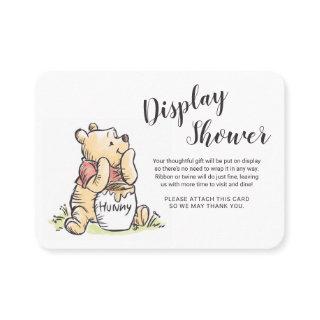 Pooh & Friends Watercolor Baby Shower No Wrap Place Card